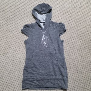 Chalkydigits merino blend hooded dress